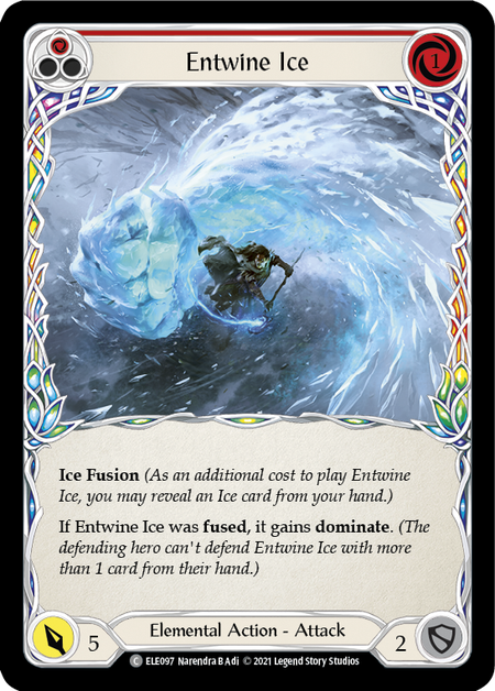 Entwine Ice (Red) | Common [Rainbow Foil] - First Edition