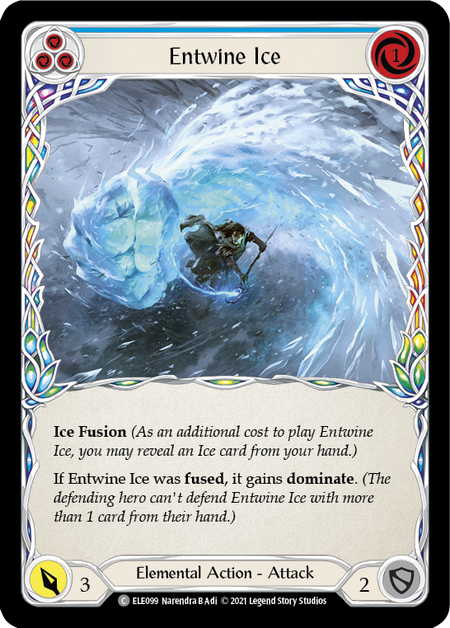 Entwine Ice (Blue) | Common [Rainbow Foil] - First Edition
