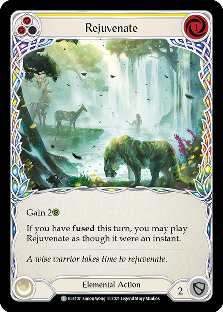 Rejuvenate (Yellow) | Common [Rainbow Foil] - First Edition