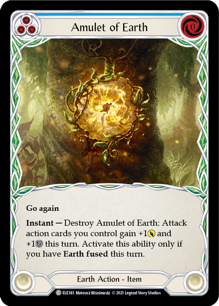 Amulet of Earth | Common [Rainbow Foil] - First Edition