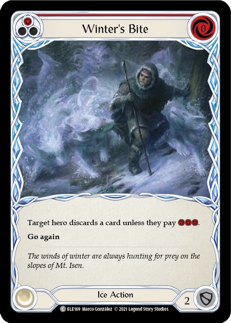 Winter's Bite (Red) | Common [Rainbow Foil] - First Edition