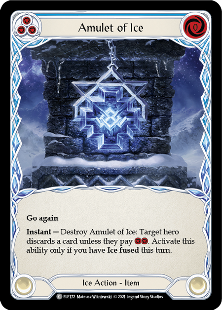 Amulet of Ice | Common [Rainbow Foil] - First Edition