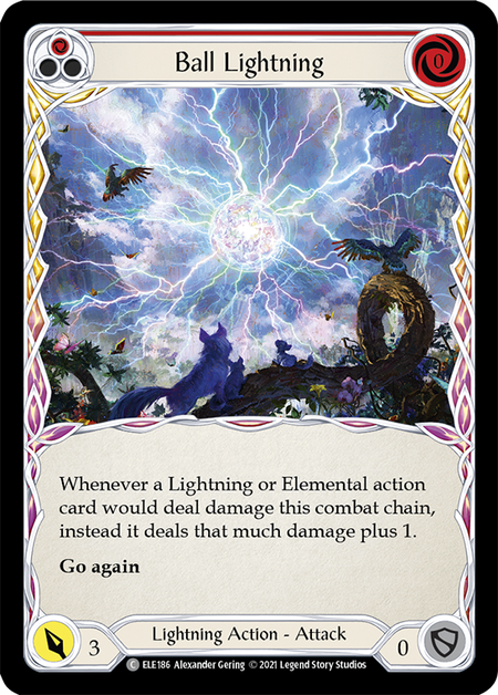 Ball Lightning (Red) | Common [Rainbow Foil] - First Edition