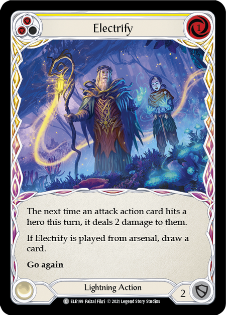 Electrify (Yellow) | Common [Rainbow Foil] - First Edition