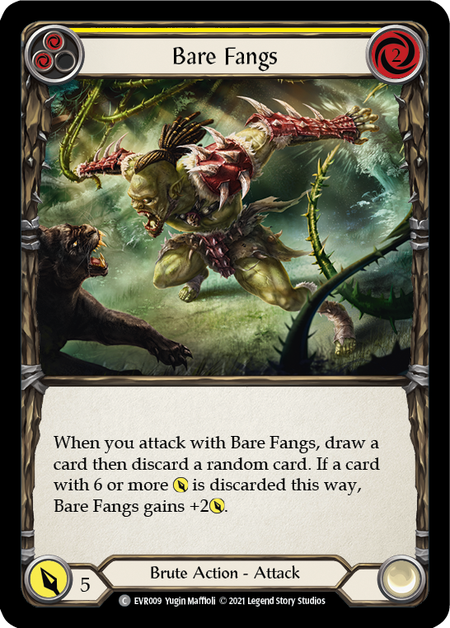 Bare Fangs (Yellow) | Common - First Edition