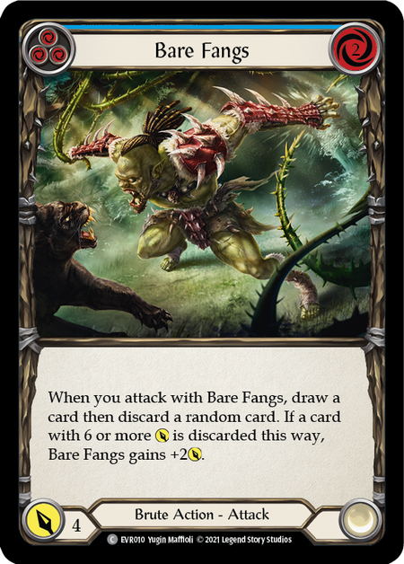 Bare Fangs (Blue) | Common - First Edition