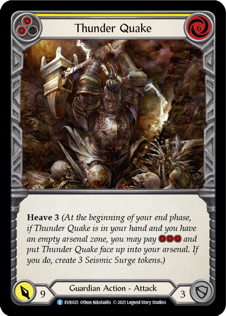 Thunder Quake (Yellow) | Rare - First Edition