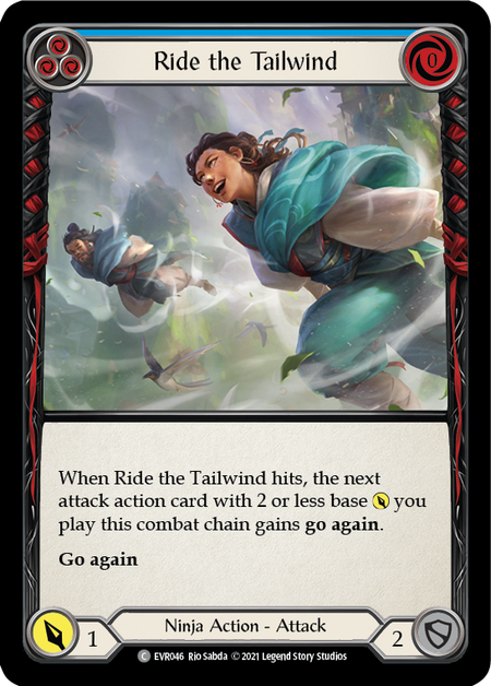 Ride the Tailwind (Blue) | Common - First Edition