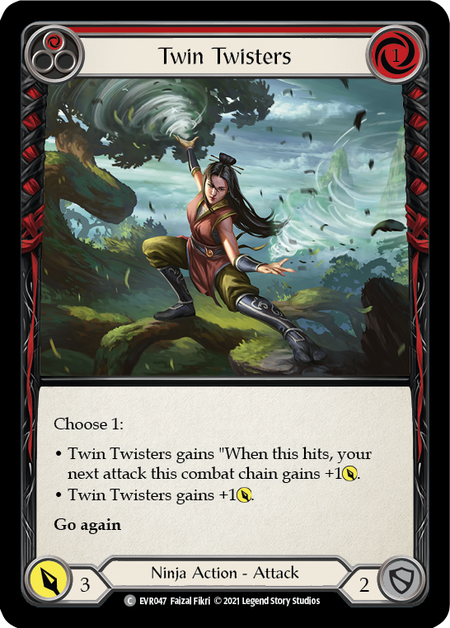 Twin Twisters (Red) | Common - First Edition