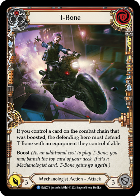 T-Bone (Red) | Rare [Rainbow Foil] - First Edition