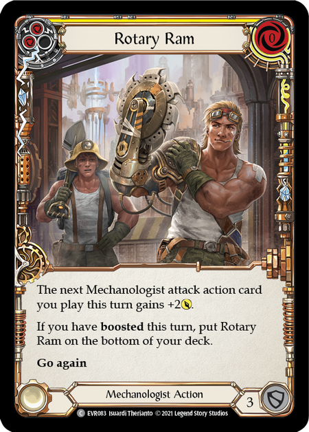 Rotary Ram (Yellow) | Common [Rainbow Foil] - First Edition