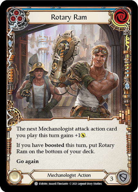 Rotary Ram (Blue) | Common [Rainbow Foil] - First Edition