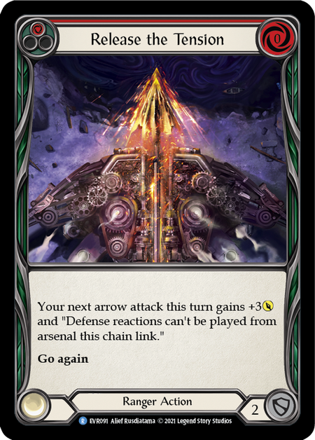 Release the Tension (Red) | Rare [Rainbow Foil] - First Edition