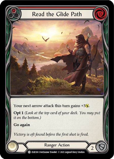 Read the Glide Path (Red) | Common [Rainbow Foil] - First Edition