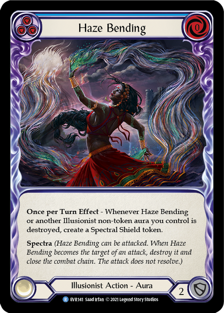 Haze Bending (Blue) | Rare [Rainbow Foil] - First Edition