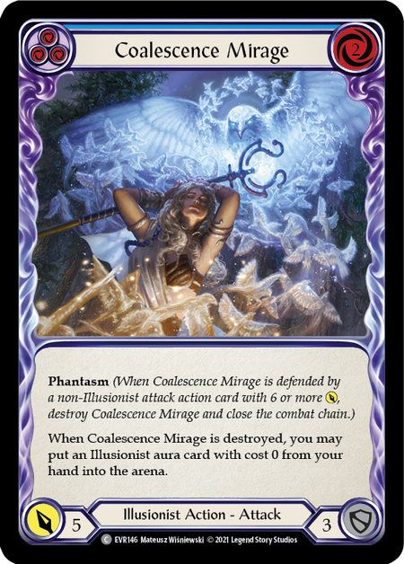 Coalescence Mirage (Blue) | Common [Rainbow Foil] - First Edition