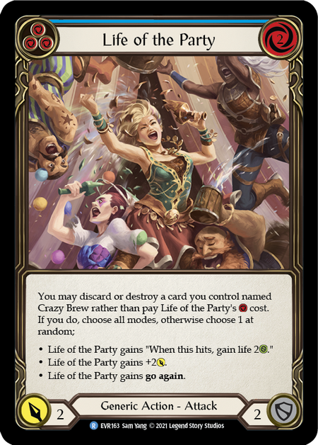 Life of the Party (Blue) | Rare [Rainbow Foil] - First Edition