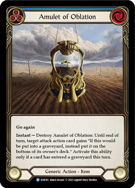 Amulet of Oblation | Rare [Cold Foil] - First Edition