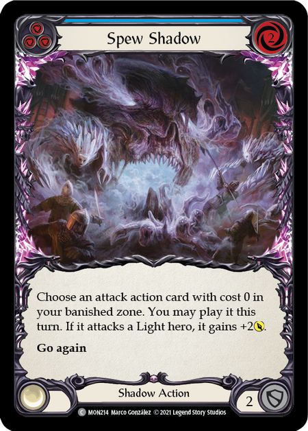 Spew Shadow (Blue) | Common [Rainbow Foil] - Unlimited