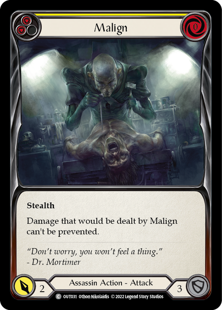 Malign (Yellow) | Common [Rainbow Foil]