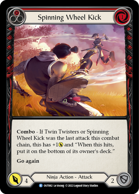 Spinning Wheel Kick (Red) | Rare [Rainbow Foil]