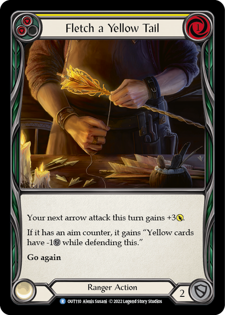 Fletch a Yellow Tail (Yellow) | Rare [Rainbow Foil]