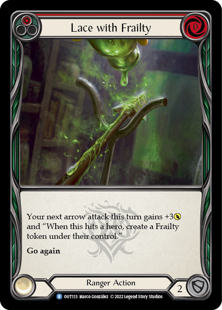 Lace with Frailty (Red) | Rare [Rainbow Foil]