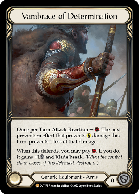 Vambrace of Determination | Legendary [Cold Foil]