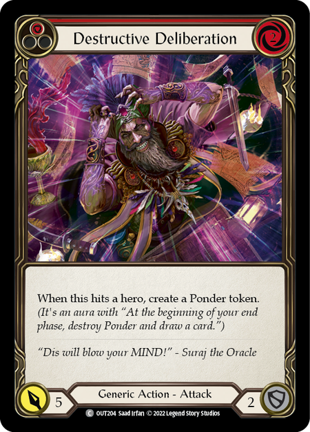 Destructive Deliberation (Red) | Common [Rainbow Foil]