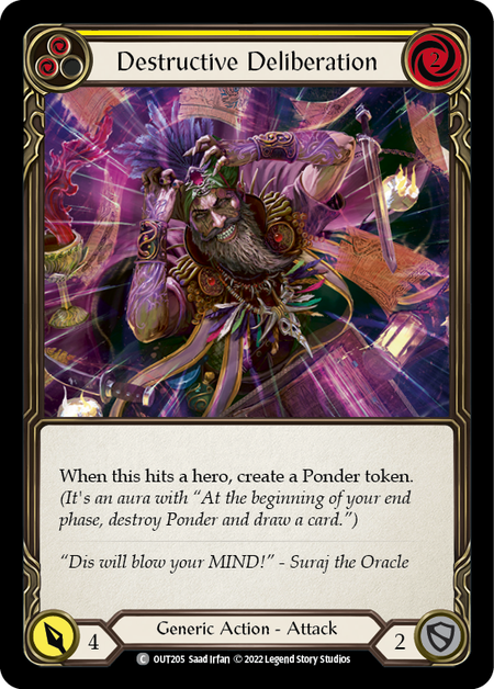 Destructive Deliberation (Yellow) | Common [Rainbow Foil]
