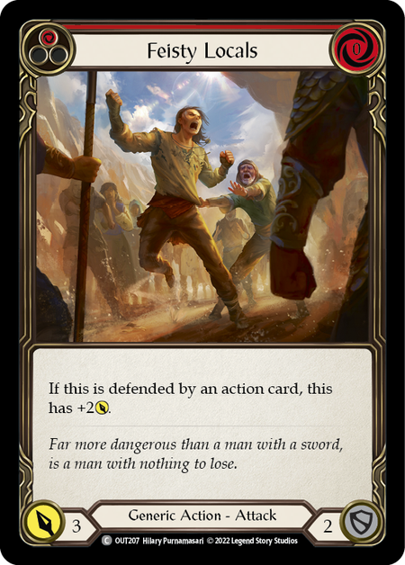 Feisty Locals (Red) | Common [Rainbow Foil]