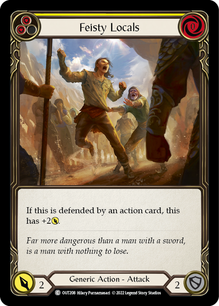 Feisty Locals (Yellow) | Common [Rainbow Foil]