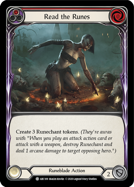Read the Runes (Red) | Common [Rainbow Foil] - Unlimited