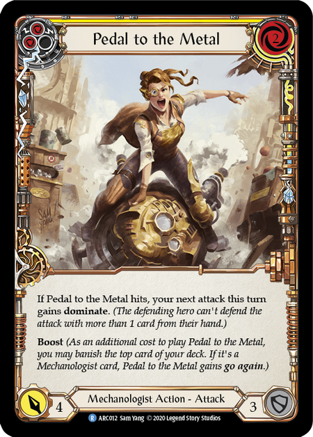Pedal to the Metal (Yellow) | Rare [Rainbow Foil] - Unlimited