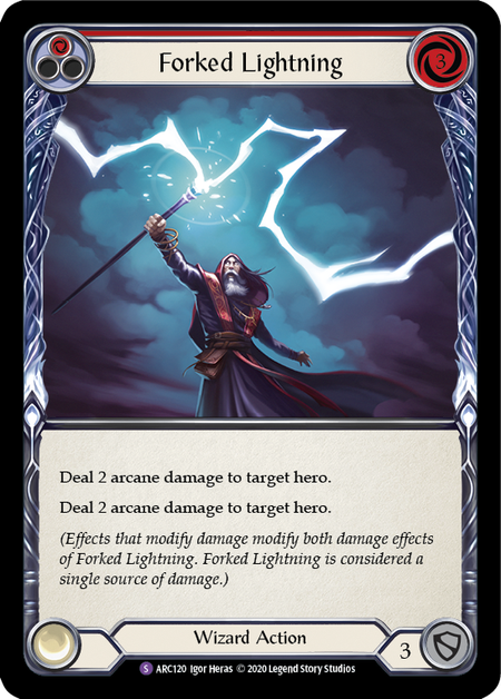Forked Lightning | Super Rare [Rainbow Foil] - Unlimited