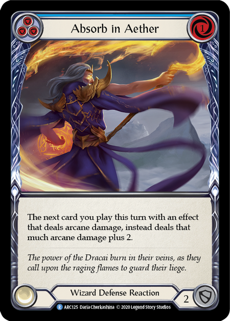 Absorb in Aether (Blue) | Rare [Rainbow Foil] - Unlimited