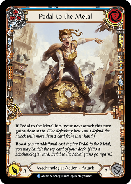 Pedal to the Metal (Blue) | Rare [Rainbow Foil] - Unlimited