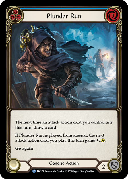 Plunder Run (Blue) | Rare [Rainbow Foil] - Unlimited