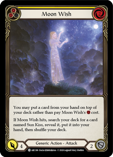 Moon Wish (Yellow) | Common [Rainbow Foil] - Unlimited