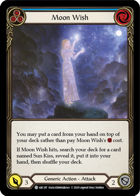 Moon Wish (Blue) | Common [Rainbow Foil] - Unlimited