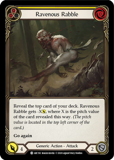 Ravenous Rabble (Yellow) | Common - Unlimited