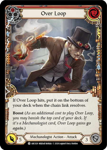 Over Loop (Red) | Common [Rainbow Foil] - Unlimited