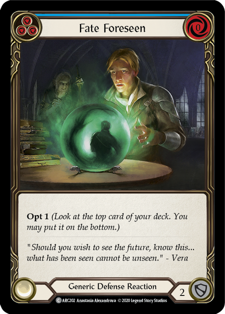 Fate Foreseen (Blue) | Common [Rainbow Foil] - Unlimited