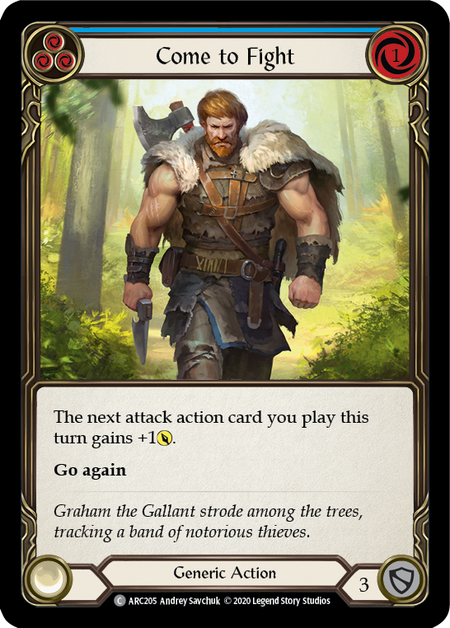 Come to Fight (Blue) | Common [Rainbow Foil] - Unlimited