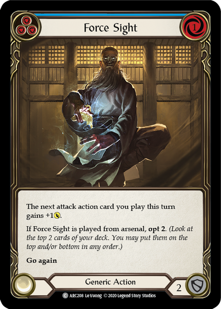 Force Sight (Blue) | Common [Rainbow Foil] - Unlimited