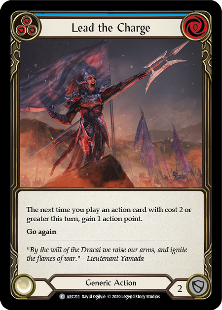 Lead the Charge (Blue) | Common [Rainbow Foil] - Unlimited
