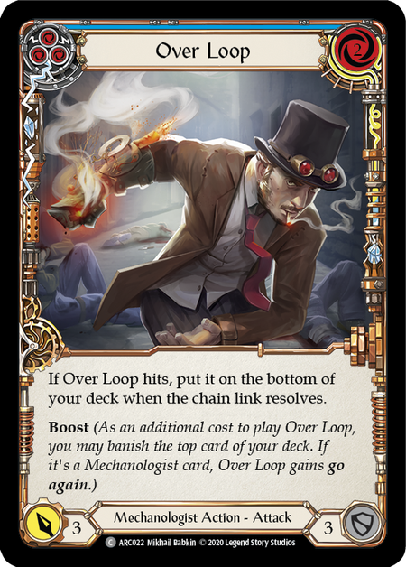 Over Loop (Blue) | Common [Rainbow Foil] - Unlimited