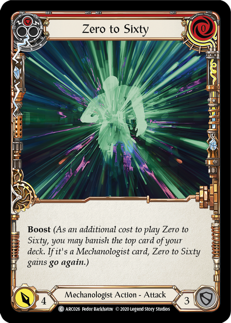 Zero to Sixty (Red) | Common [Rainbow Foil] - Unlimited