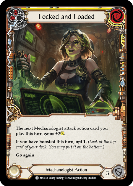 Locked and Loaded (Yellow) | Common [Rainbow Foil] - Unlimited