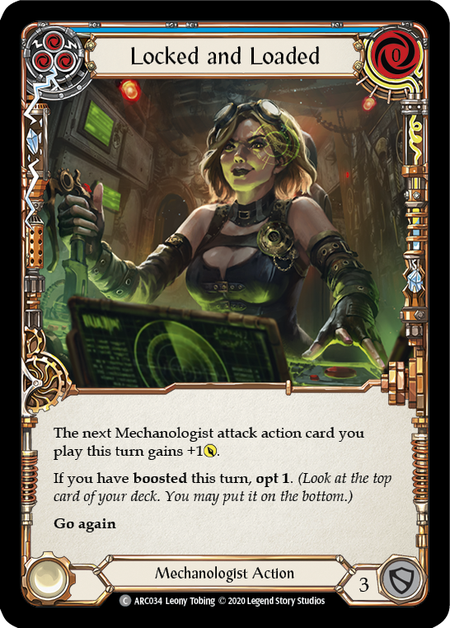 Locked and Loaded (Blue) | Common [Rainbow Foil] - Unlimited